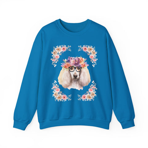 Geeky Goddess French Poodle Unisex Crewneck Sweatshirt