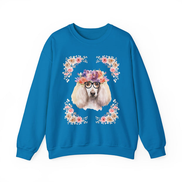 Geeky Goddess French Poodle Unisex Crewneck Sweatshirt