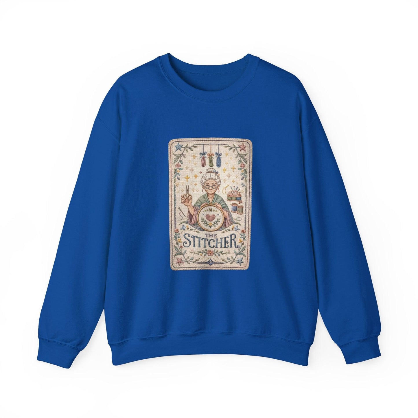 Vintage Embroiderer Illustration Sweatshirt | The Stitcher Crewneck