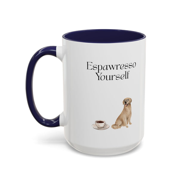 'Espawresso Yourself' Golden Retriever Accent Coffee Mug