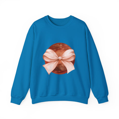 Mars Wrapped In A Bow Unisex Crewneck Sweatshirt