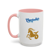'Capricorn' Zodiac Accent Coffee Mug