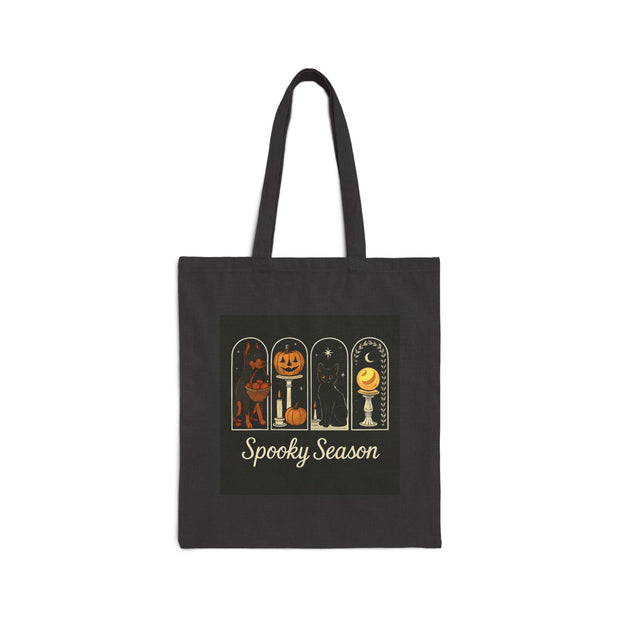 Spooky Season Doberman Cotton Canvas Tote Bag