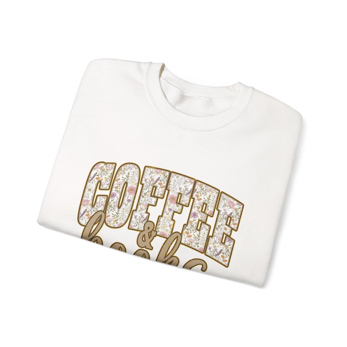 Coffee & Books Crewneck Sweatshirt | Cozy Reading Coffee Shirt
