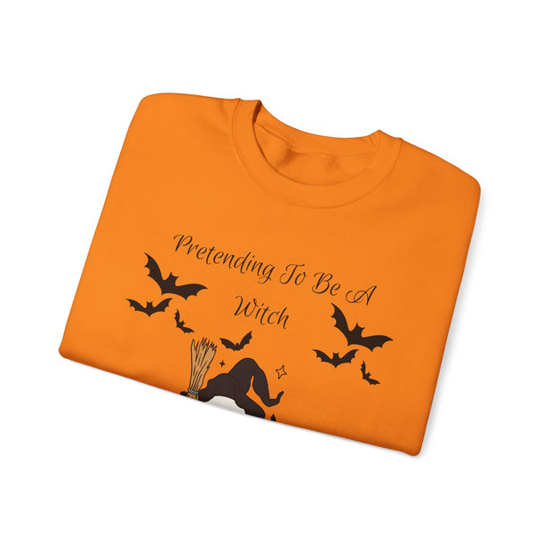 'Pretending To Be A Witch' Unisex Crewneck Sweatshirt