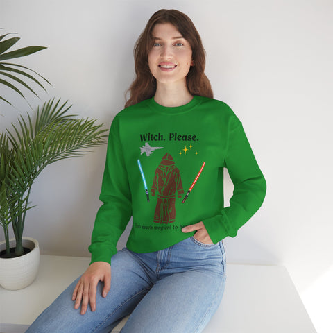 'Witch, Please. Too Much Magical To Handle.' Unisex Crewneck Sweatshirt