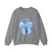 Blue/Green Planet Wrapped In A Bow Unisex Crewneck Sweatshirt