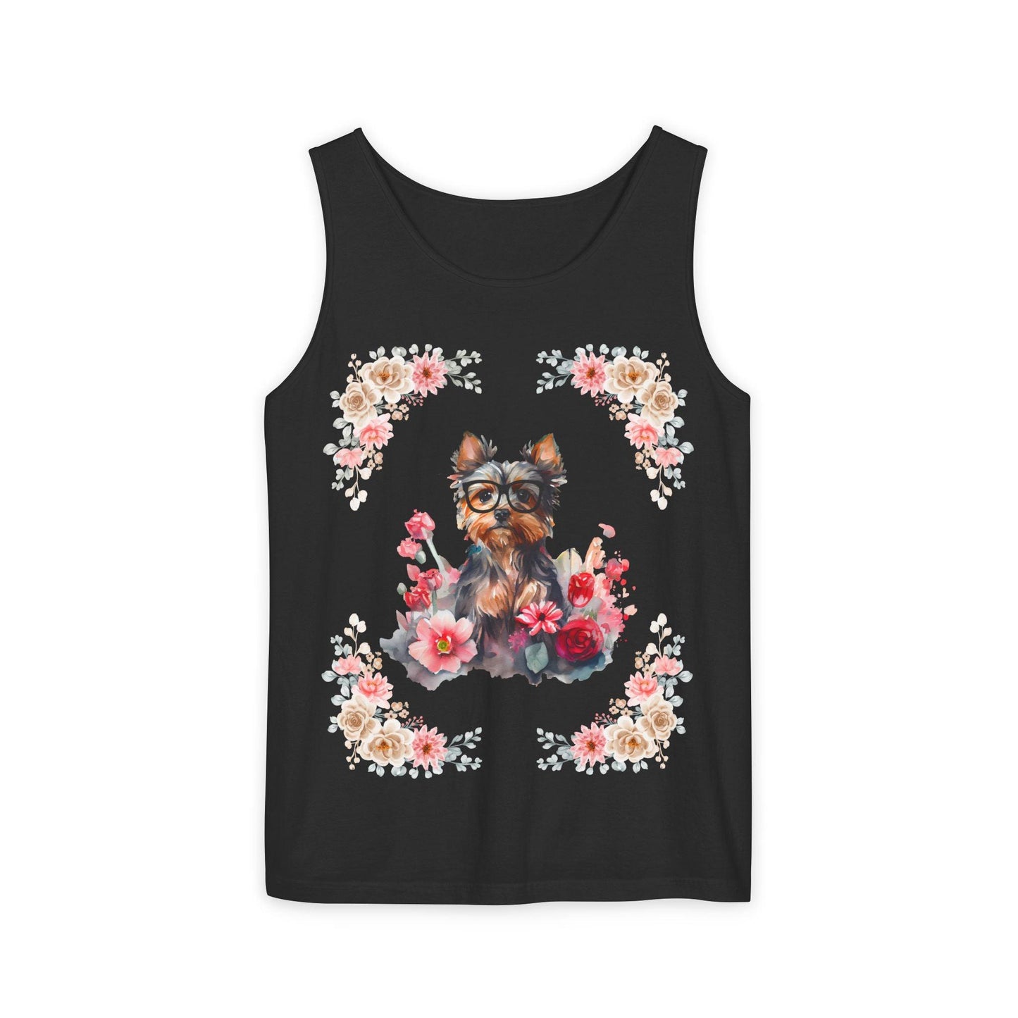 Geeky Goddess Yorkie Unisex Tank Top