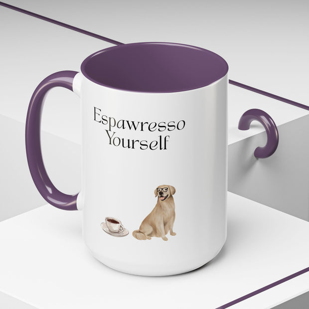 'Espawresso Yourself' Golden Retriever Accent Coffee Mug