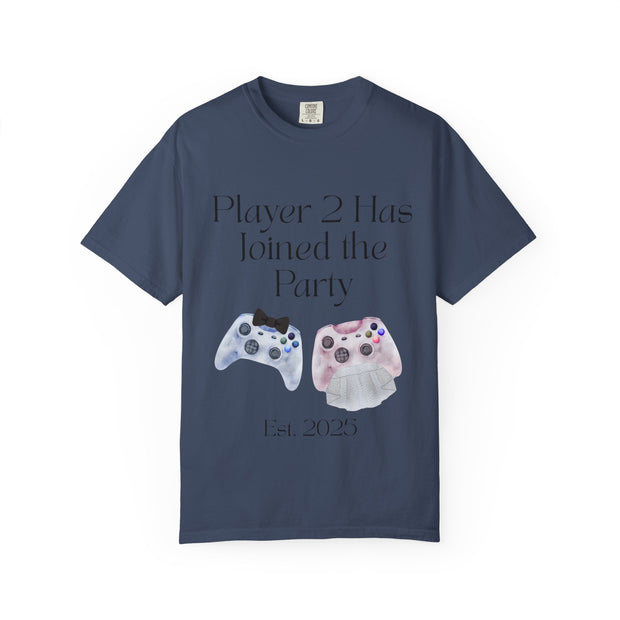 'Player 2 Has Joined The Party' 'Est. 2025' Unisex T-shirt