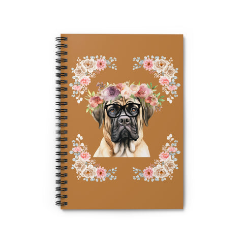 Geeky Goddess English Mastiff Spiral Notebook