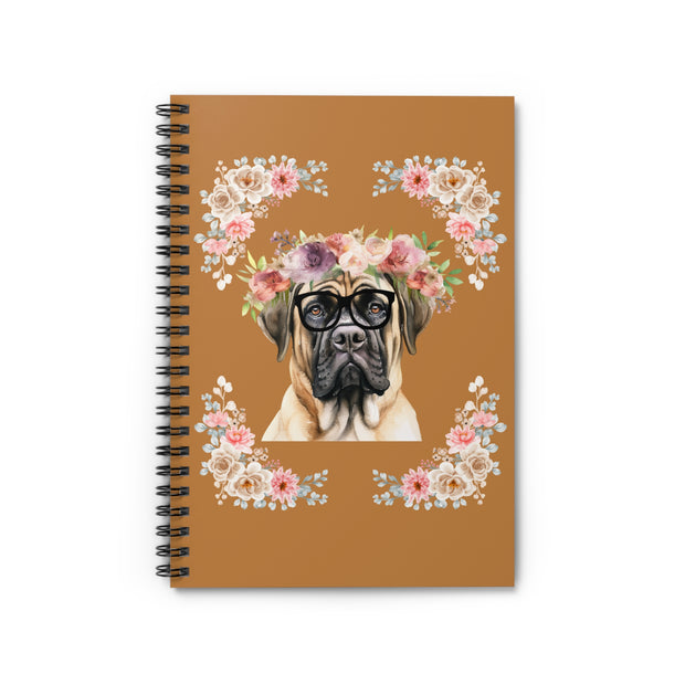 Geeky Goddess English Mastiff Spiral Notebook