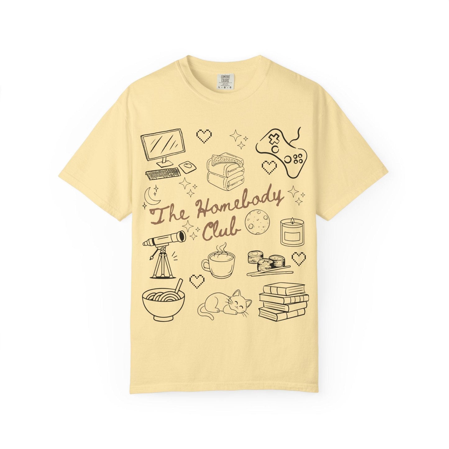 The Homebody Club T-Shirt | Cozy Vintage Style | Gift for Introverts | Home Lovers Tee | Cute Casual Wear | Relaxed Vibes Shirt