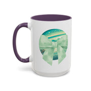 Green Planet Wrapped In A Bow Accent Coffee Mug