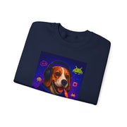 Game On Beagle Sweatshirt, Gamer Gift, Cute Pet Sweatshirt, Video Game Crewneck, Unique Dog Lover Apparel