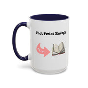 'Plot Twist Energy' Accent Coffee Mug