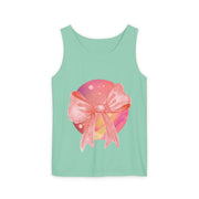 Pink/Yellow Planet Wrapped In Bow Unisex Tank Top