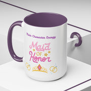 'Main Character Energy: Maid of Honor' Accent Coffee Mug