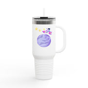 Astronaut Taking Off In Space Insulated Travel Mug, 40oz