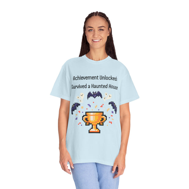 'Achievement Unlocked Haunted House' Unisex T-Shirt