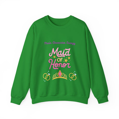 'Main Character Energy: Maid of Honor' Unisex Crewneck Sweatshirt