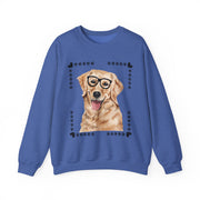Geeky Good Golden Retriever Unisex Crewneck Sweatshirt