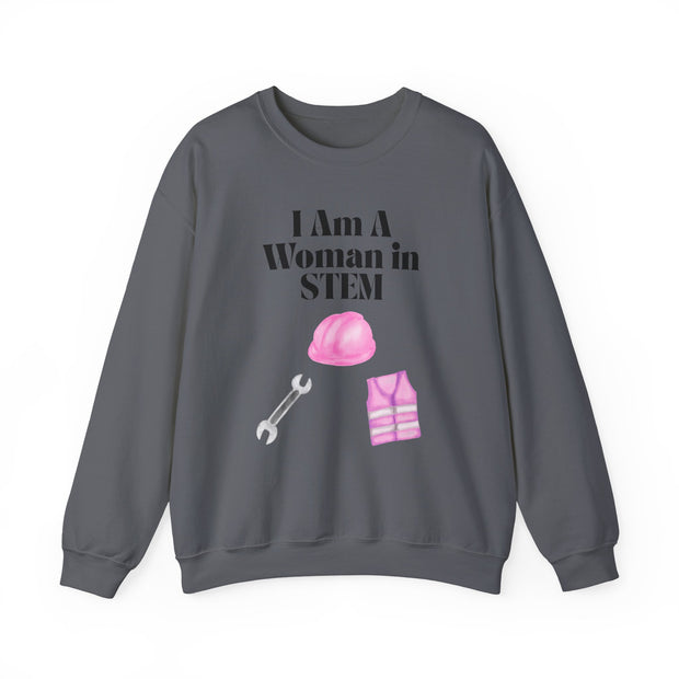 'I Am A Woman In STEM' Engineer Unisex Crewneck Sweatshirt