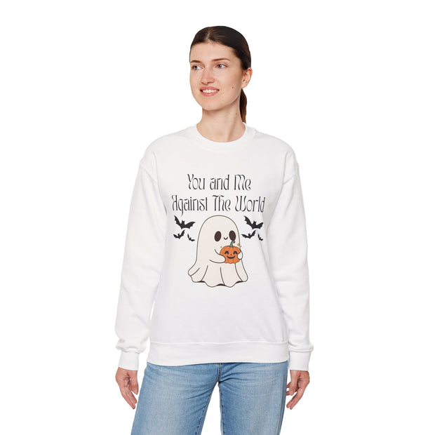 'You and Me Against The World' Unisex Crewneck Sweatshirt