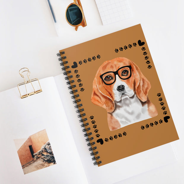 Geeky Good Beagle Spiral Notebook