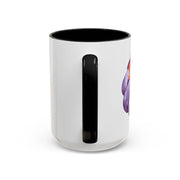 Purple Pumpkin Wrapped In A Bow Accent Coffee Mug
