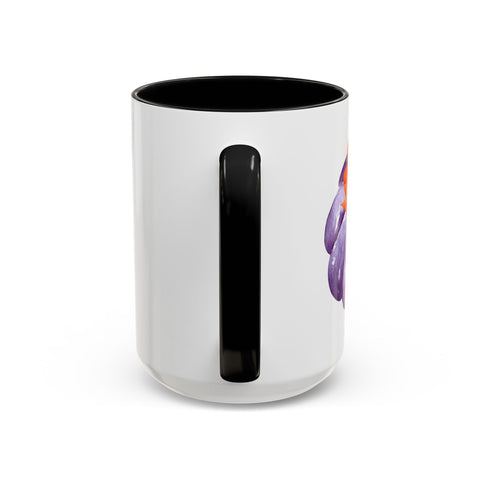 Purple Pumpkin Wrapped In A Bow Accent Coffee Mug