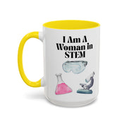 'I Am A Woman In STEM' Scientist Accent Coffee Mug