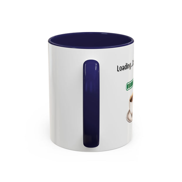 'Loading...Caffeine Boost' Accent Coffee Mug