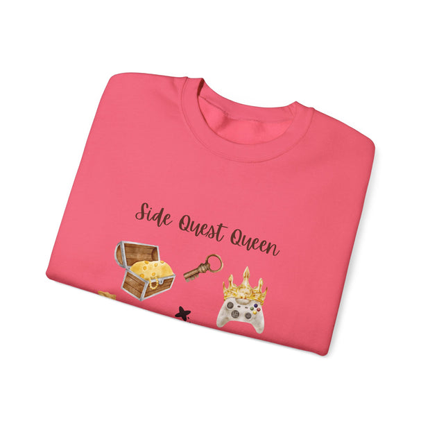 'Side Quest Queen' Unisex Crewneck Sweatshirt