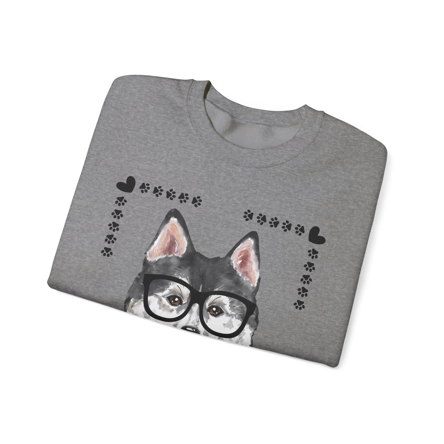 Geeky Good Siberian Husky Unisex Crewneck Sweatshirt