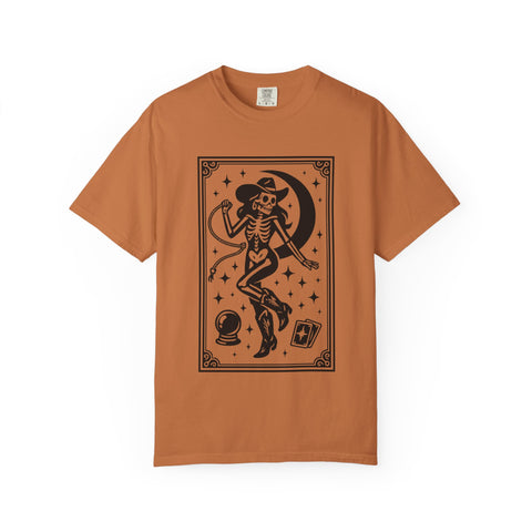 Cowgirl Skeleton Tarot Card Unisex T-Shirt