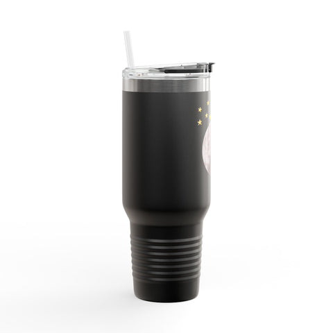 Astronaut Flying To The Moon Insulated Travel Mug, 40oz
