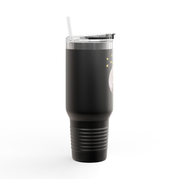 Astronaut Flying To The Moon Insulated Travel Mug, 40oz