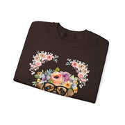 Geeky Goddess Pug Unisex Crewneck Sweatshirt