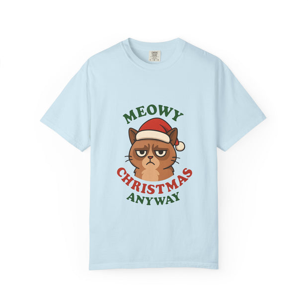 'Meowy Christmas Anyway' Unisex T-Shirt