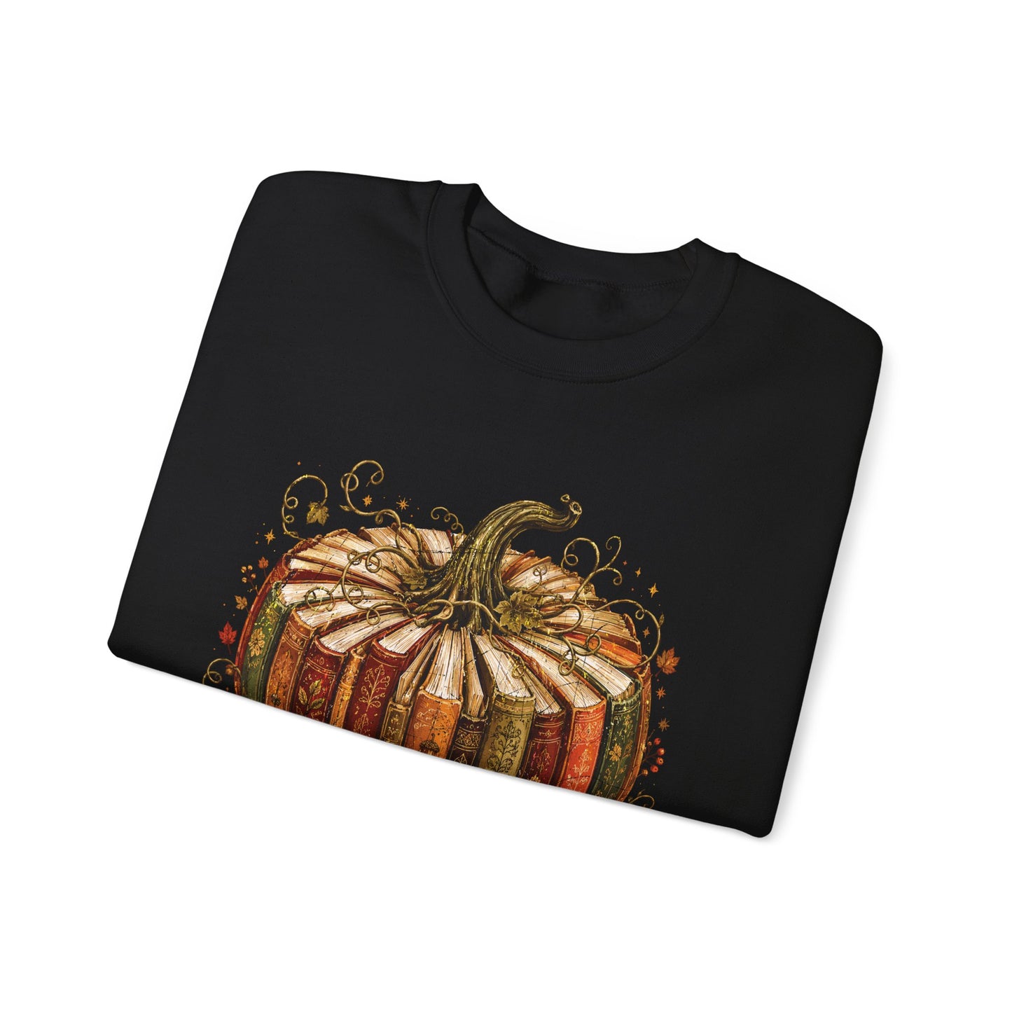 Autumn Patchwork Pumpkin crewneck sweatshirt | Fall Pumpkin Illustration