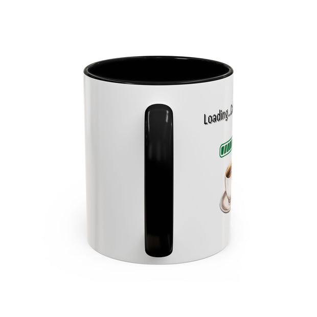'Loading...Caffeine Boost' Accent Coffee Mug