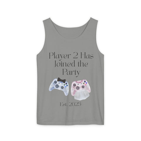 'Player 2 Has Joined the Party' 'Est. 2025' Unisex Tank Top