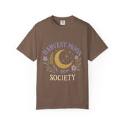 Harvest Moon Society Unisex T-Shirt, Cozy Graphic Tee, Astrology Apparel, Gift for Moon Lovers, Autumn Style, Casual Wear