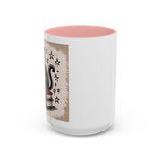 Cat and Book Lover's Accent Coffee Mug