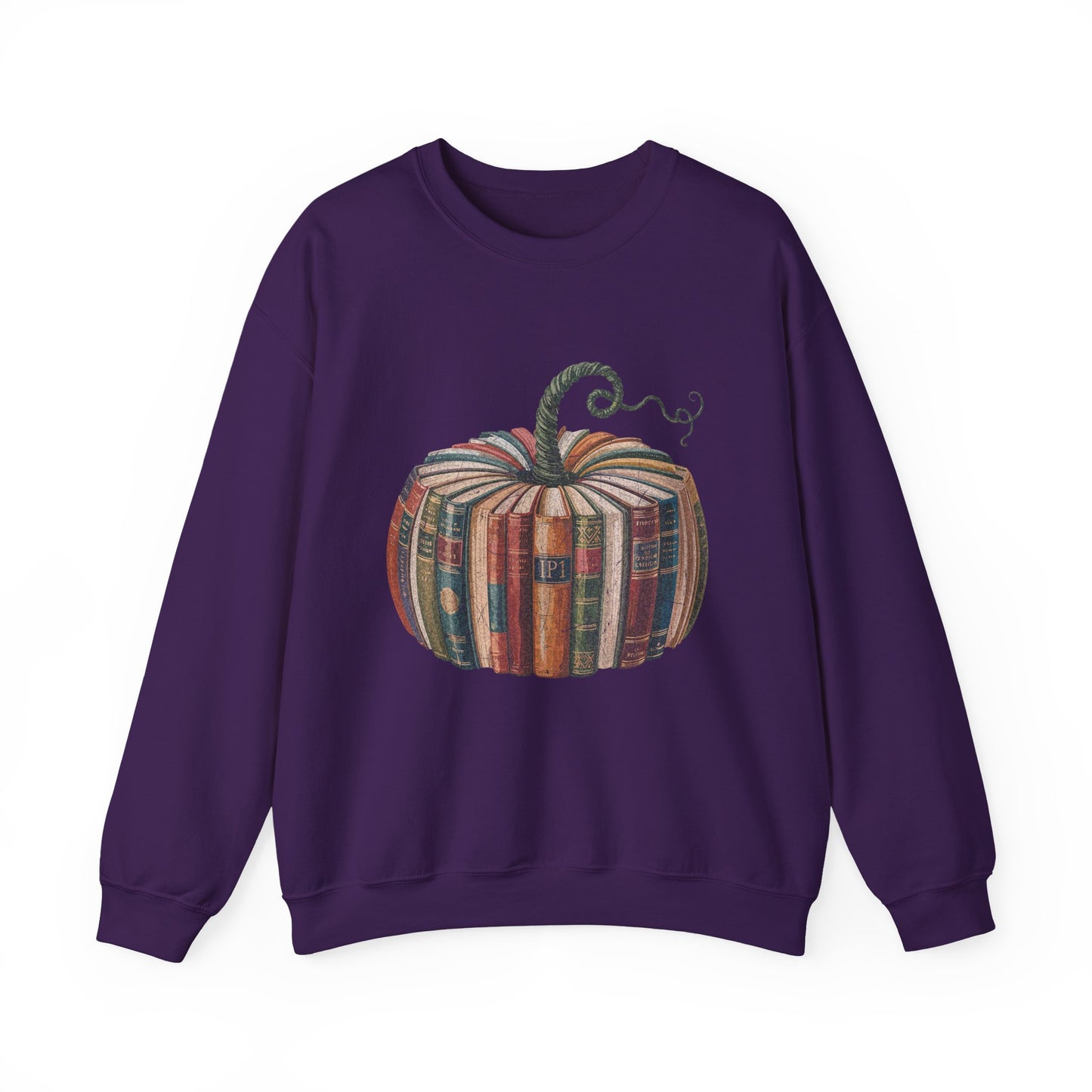 Patchwork Pumpkin Crewneck Sweatshirt | Fall Plaid Pumpkin Shirt