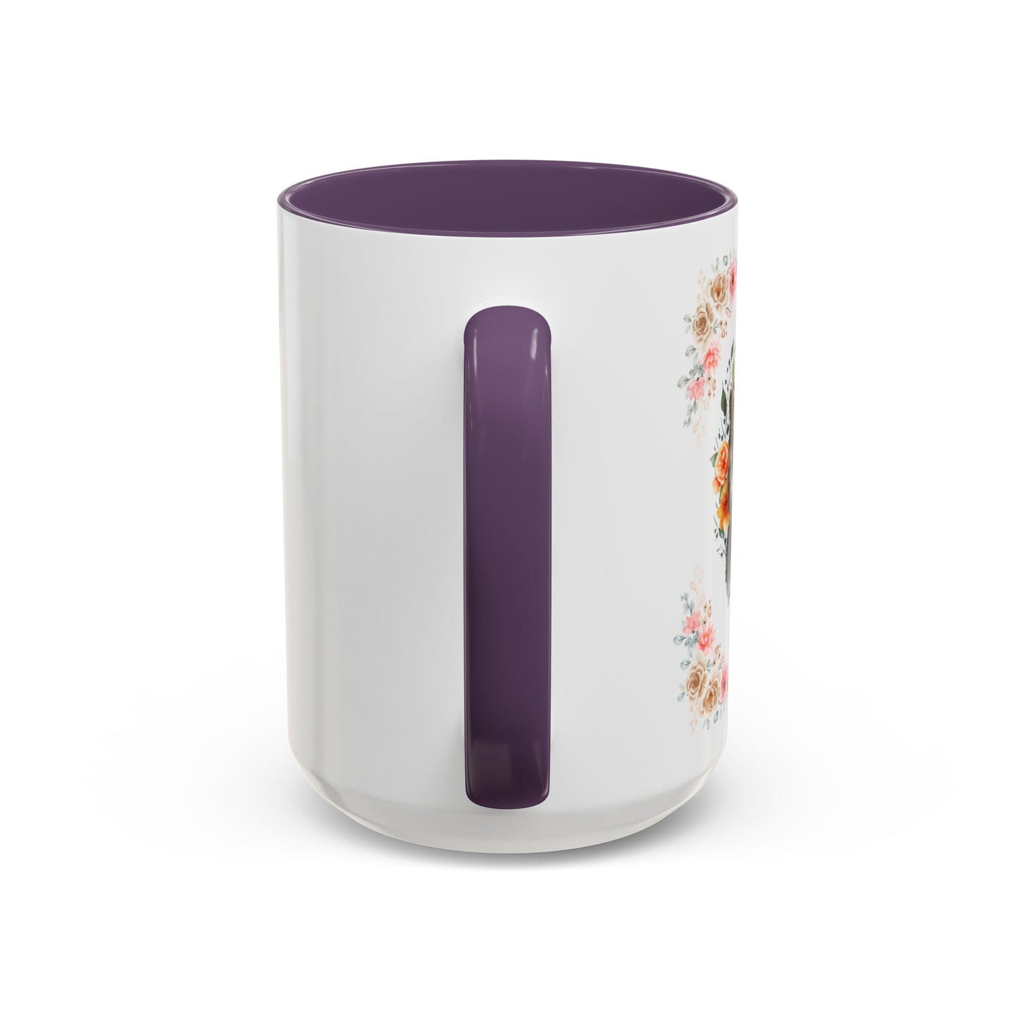Geeky Goddess Gray Cat Accent Coffee Mug