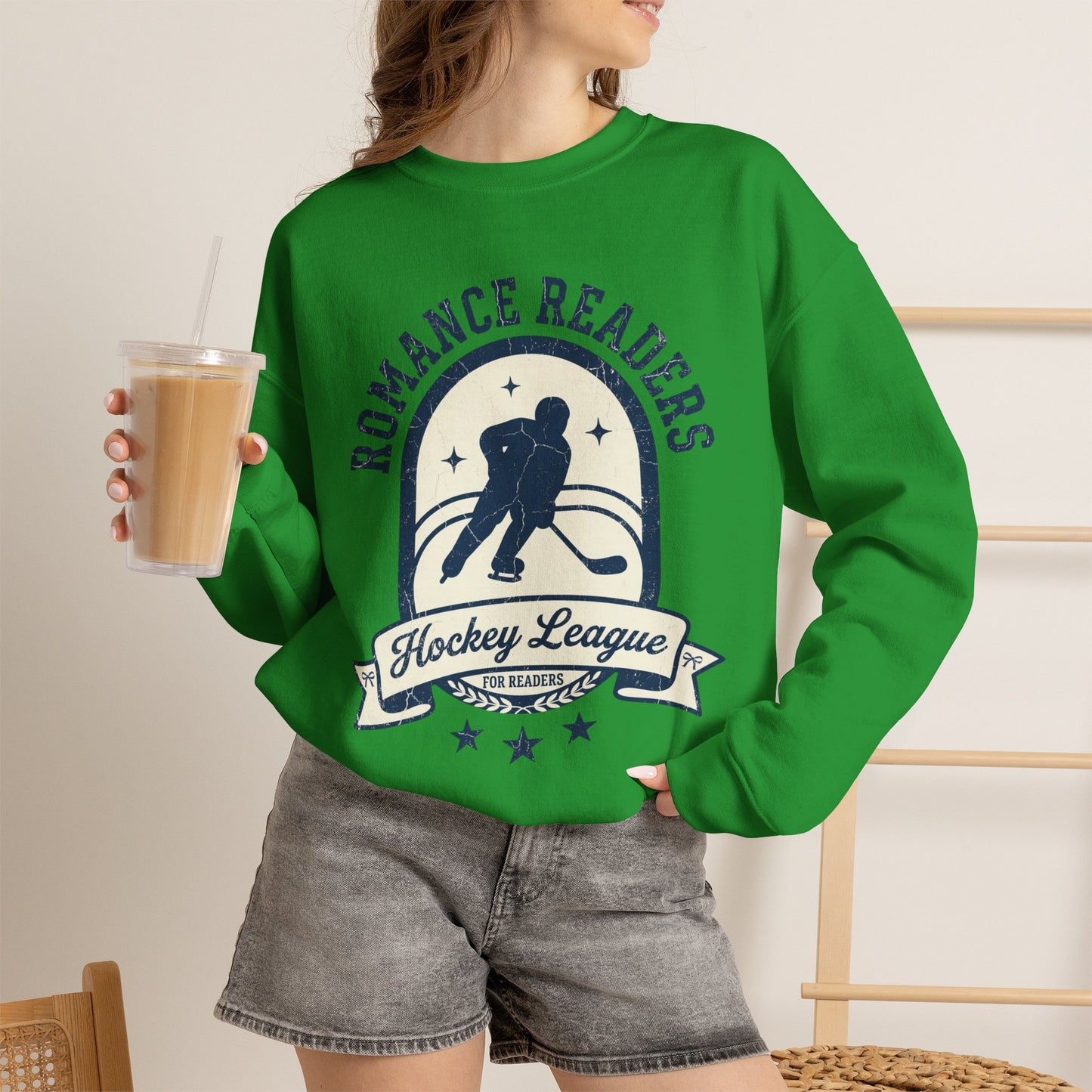 Romance Readers Hockey League Sweatshirt, Hockey Romance Booktok Crewneck, Sports Romance Reader Pullover