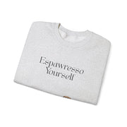 'Espawresso Yourself' Golden Retriever Unisex Crewneck Sweatshirt