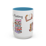 'Shhh...I'm Plotting' Accent Coffee Mug